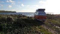 A VW T2 Classic Campervan called thunder-betty-1122 and Camping near Skara Brae for hire in Orkney, Orkney Islands