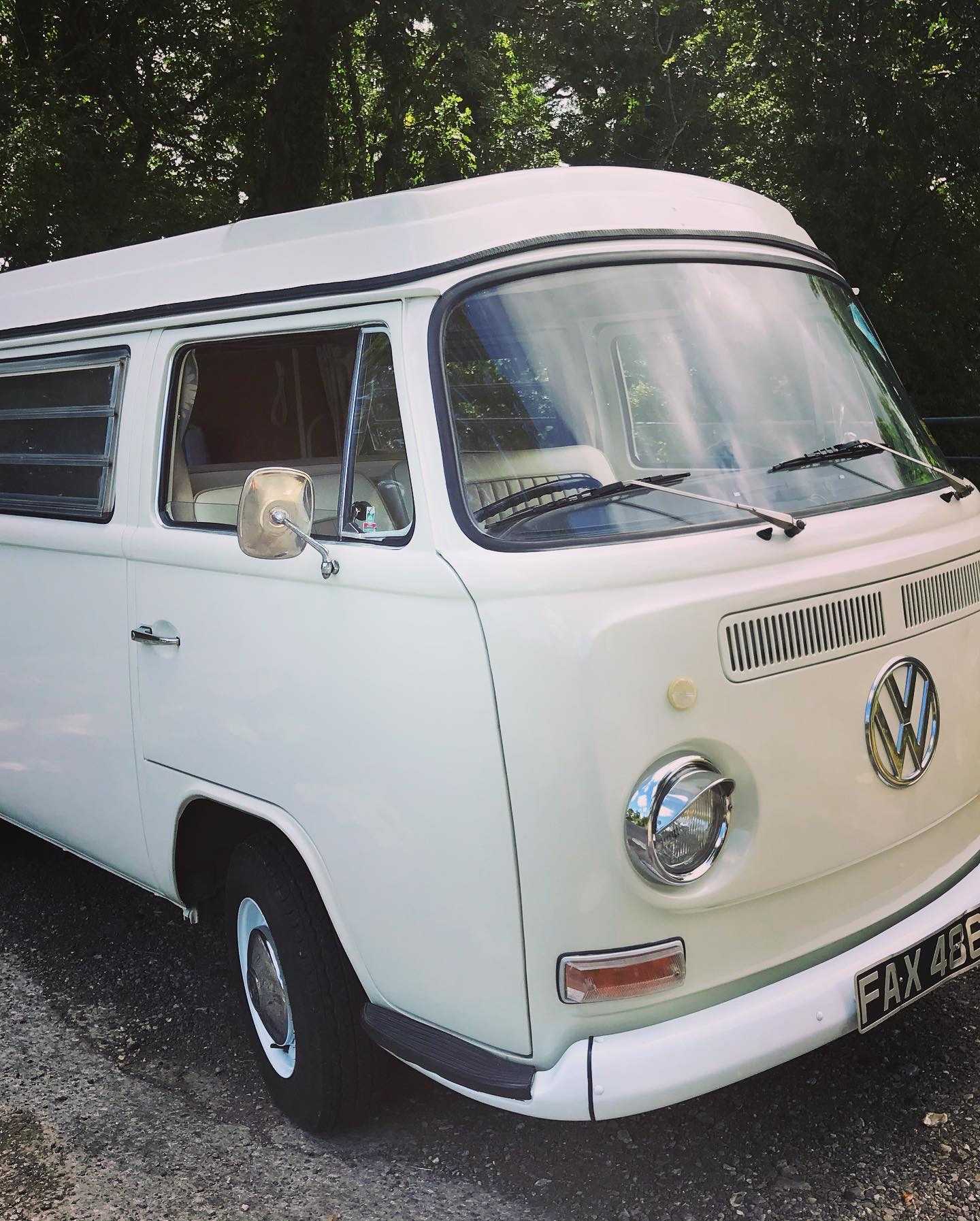 A VW T2 Classic Campervan called Hendrix-0623 and for hire in Sherborne, Dorset