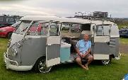 A VW T1 Splitscreen Campervan called Christian-0124 and 3 for hire in Crowland, Cambridgeshire