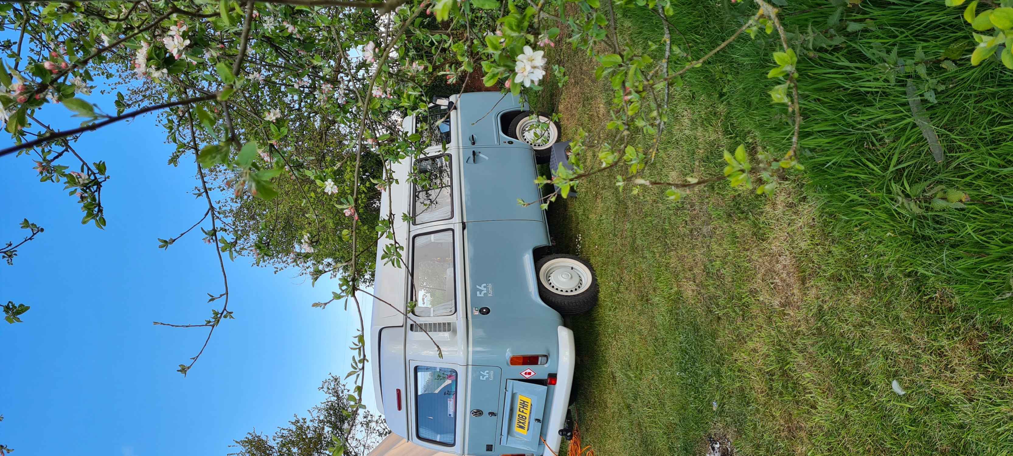 A VW T2 Classic Campervan called Bluebell-0424 and for hire in Wedmore , Somerset