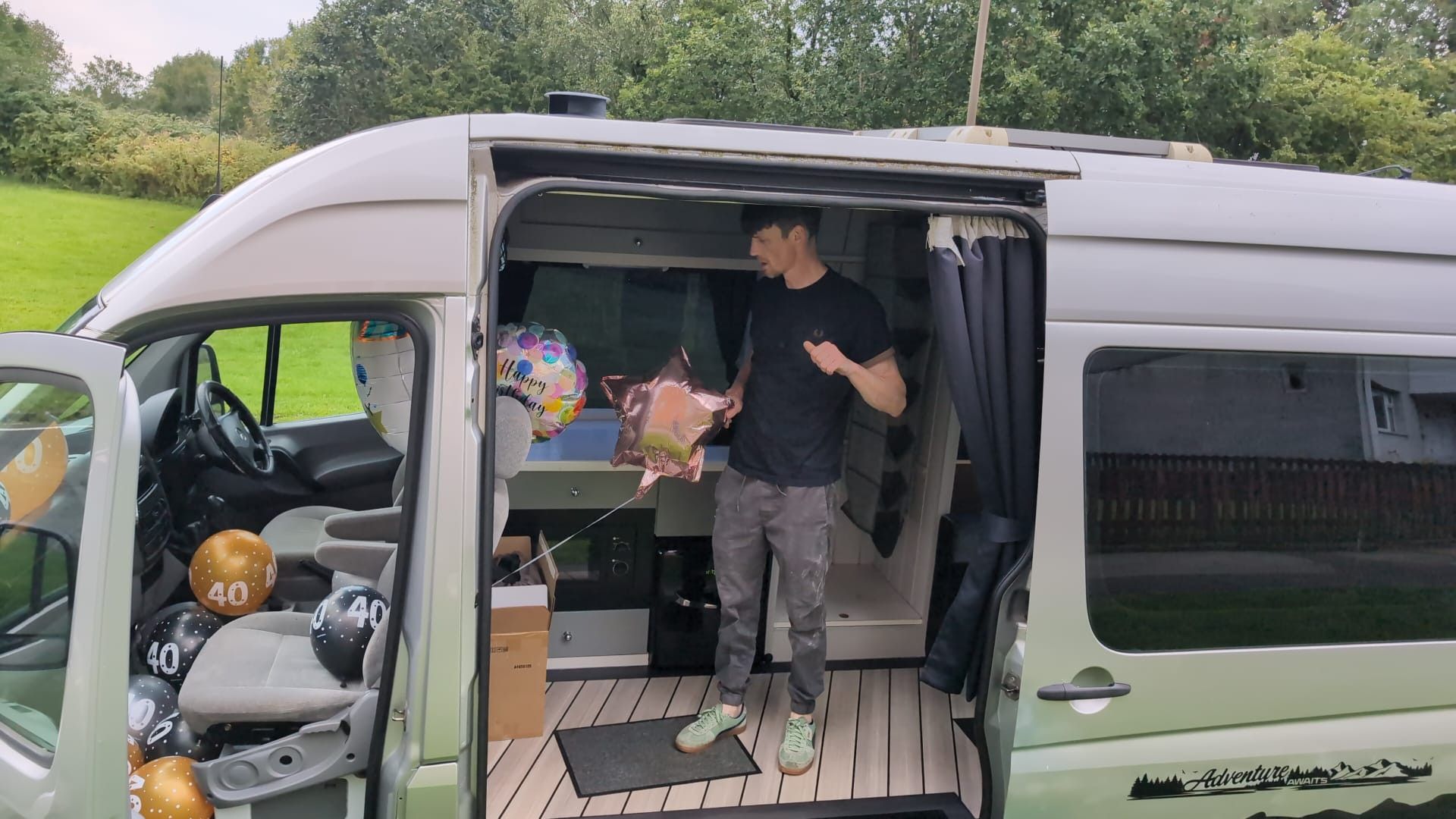 A Mercedes Sprinter Campervan called Hanky-1225 and I'm 6ft & still had head room for hire in Cheshire, Cheshire