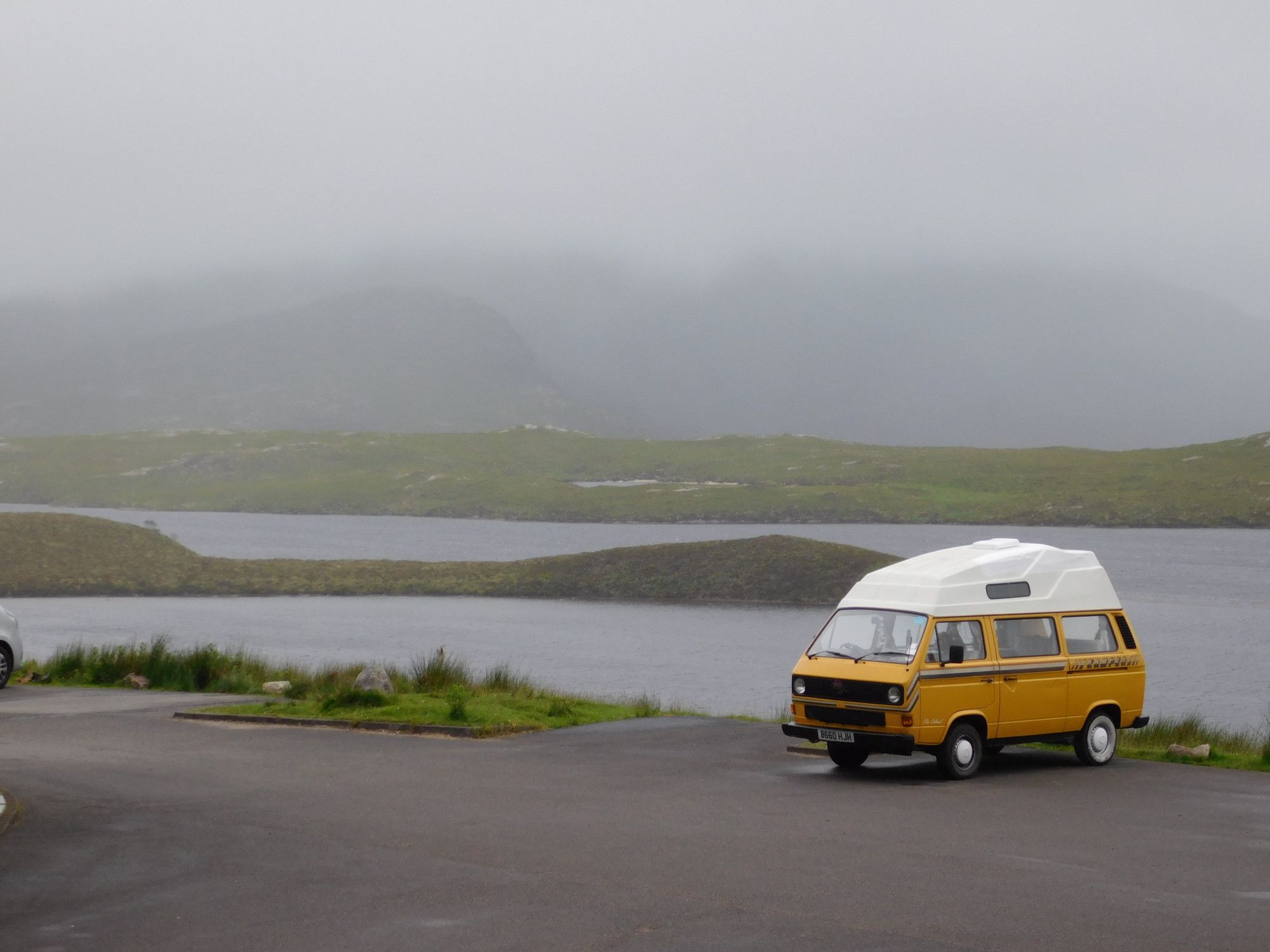 A VW T3 Campervan called the-colonel-0722 and Scottish weather! for hire in Banbury, Northamptonshire