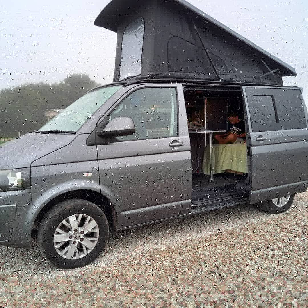 A VW T5 Campervan called Odie-0925 and for hire in Sittingbourne, Kent