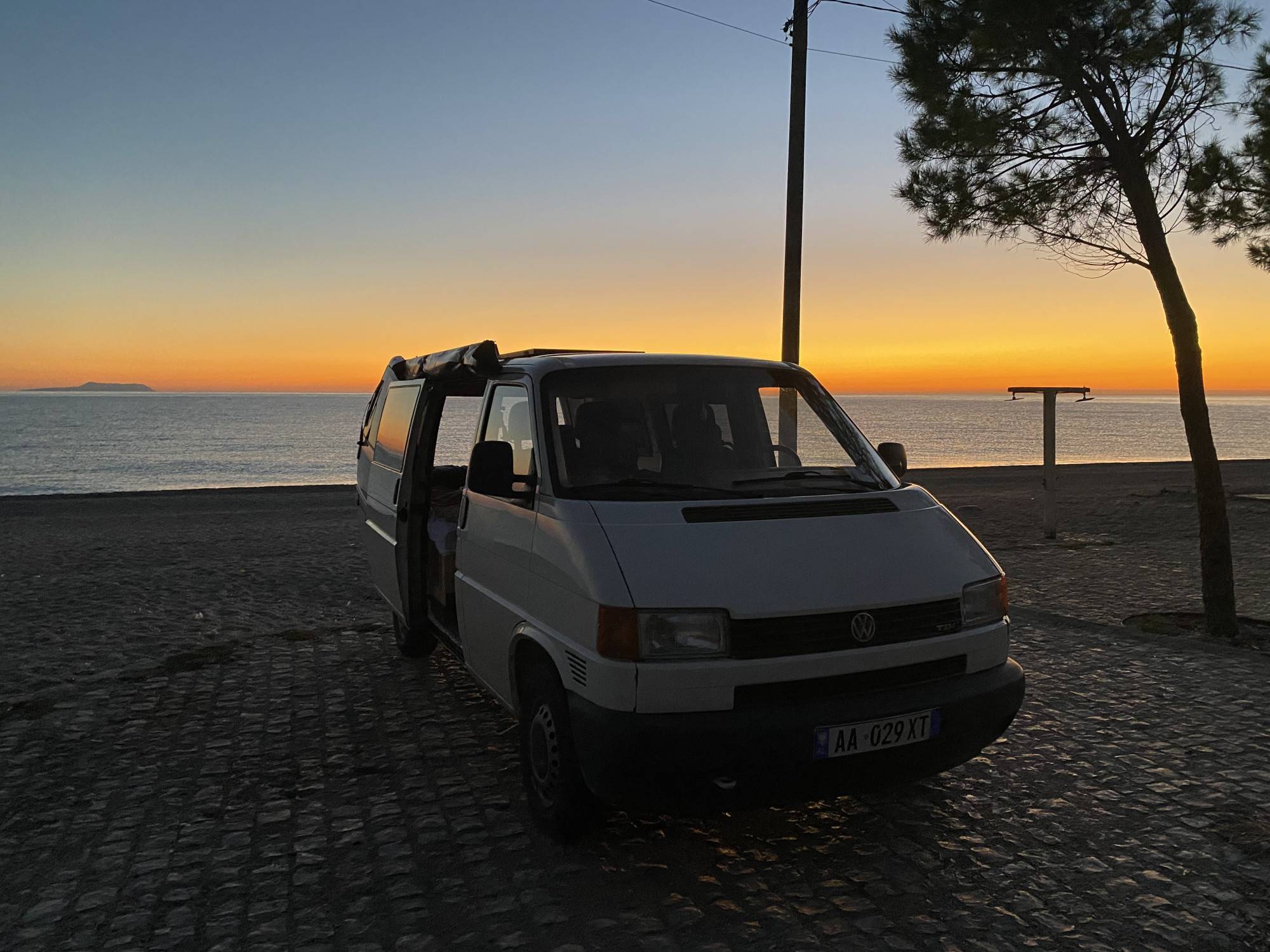 A VW T5 Campervan called Selda-0225 and Dhermi for hire in Durrës, Albania