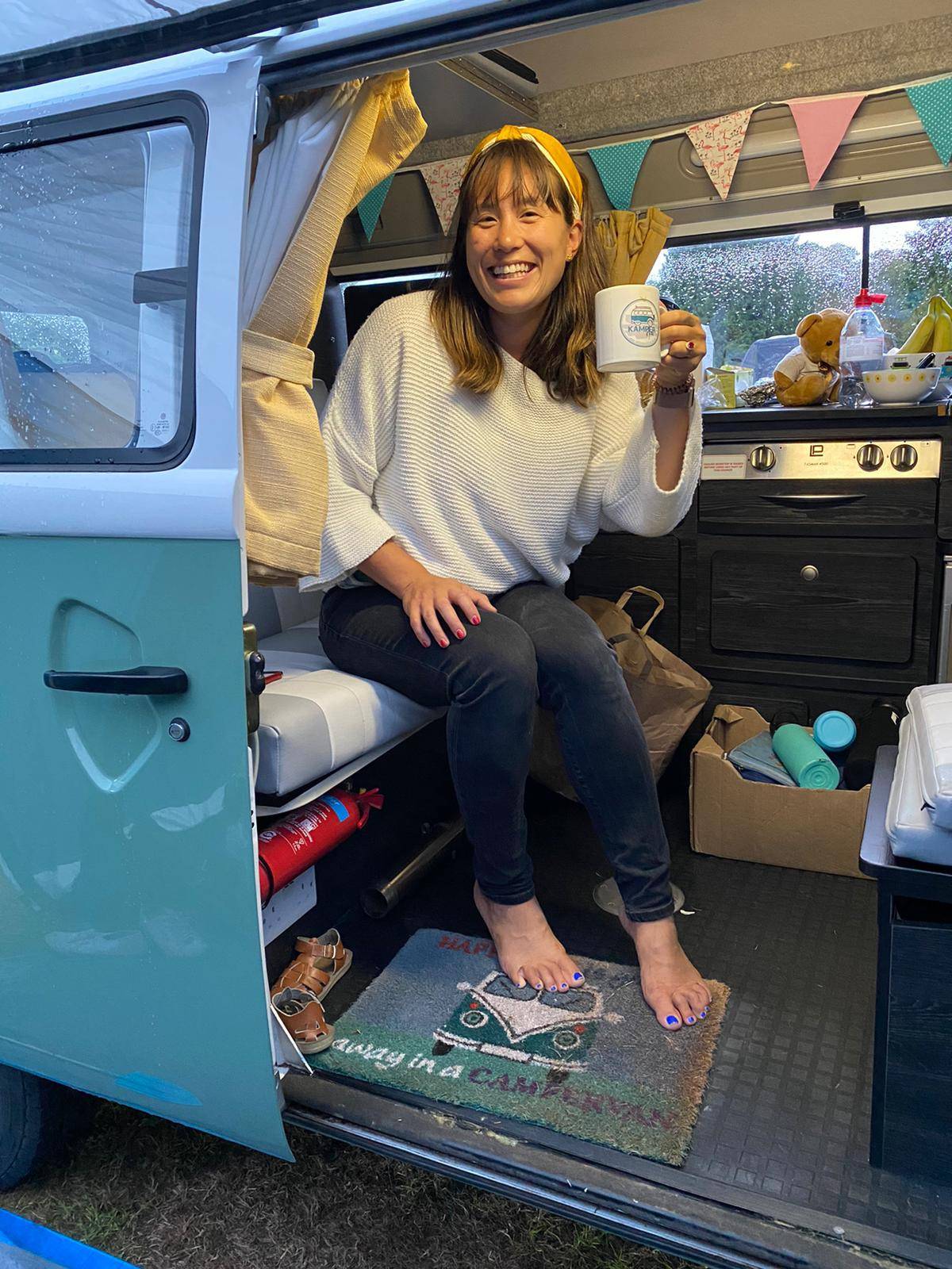 A VW T2 Classic Campervan called OliveT2-0522 and for hire in Sidmouth, Devon, Devon