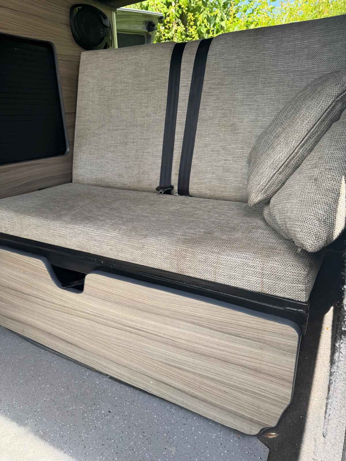 A VW T5 Campervan called Vivieen-0825 and for hire in Seaford, East Sussex