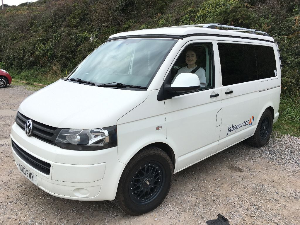 A VW T5 Campervan called SnowBall-0526 and for hire in Newquay, Cornwall