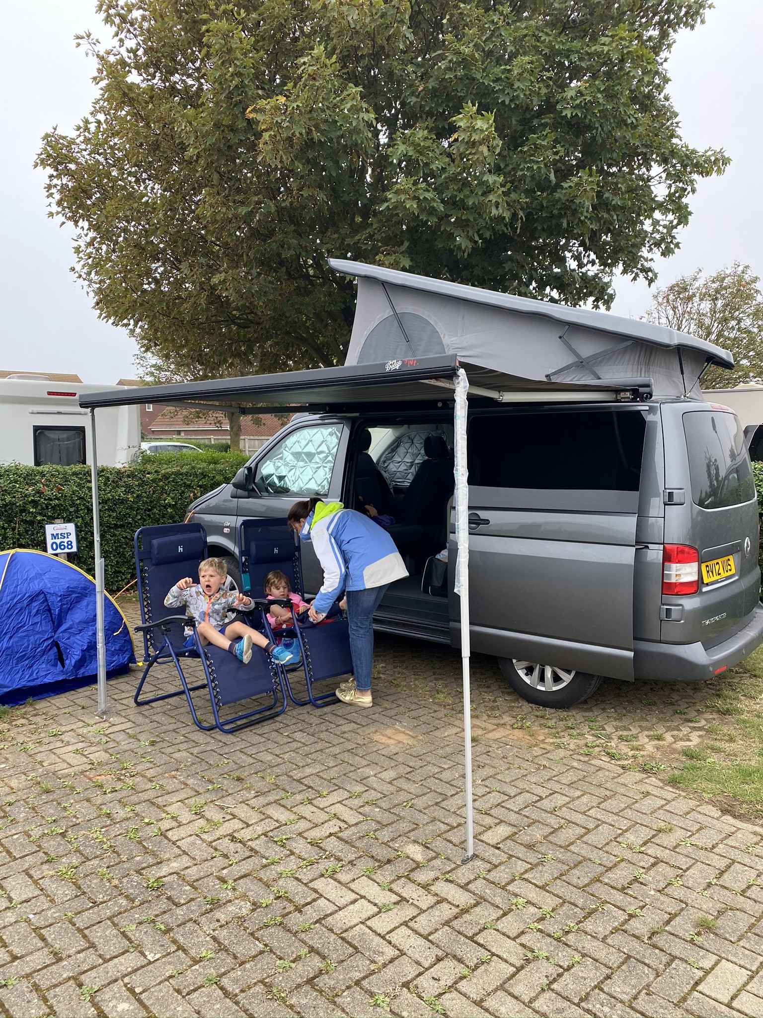 A VW T5 Campervan called Dougie-0225 and Great awning to keep out the rain! for hire in Brentwood, Essex