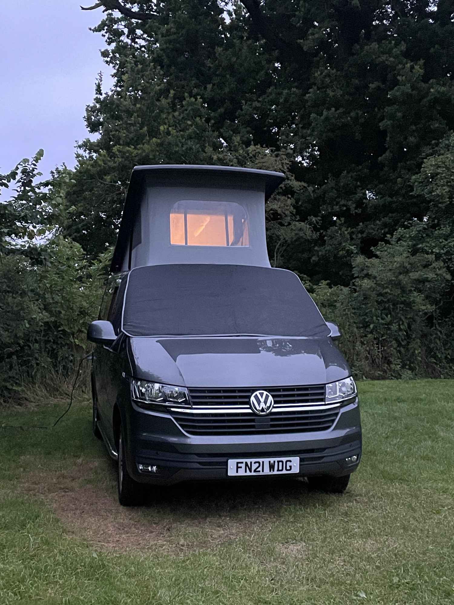 A VW T6 Campervan called Otto-0225 and for hire in Newbury (Berkshire - Hampshire Boarder), Hampshire