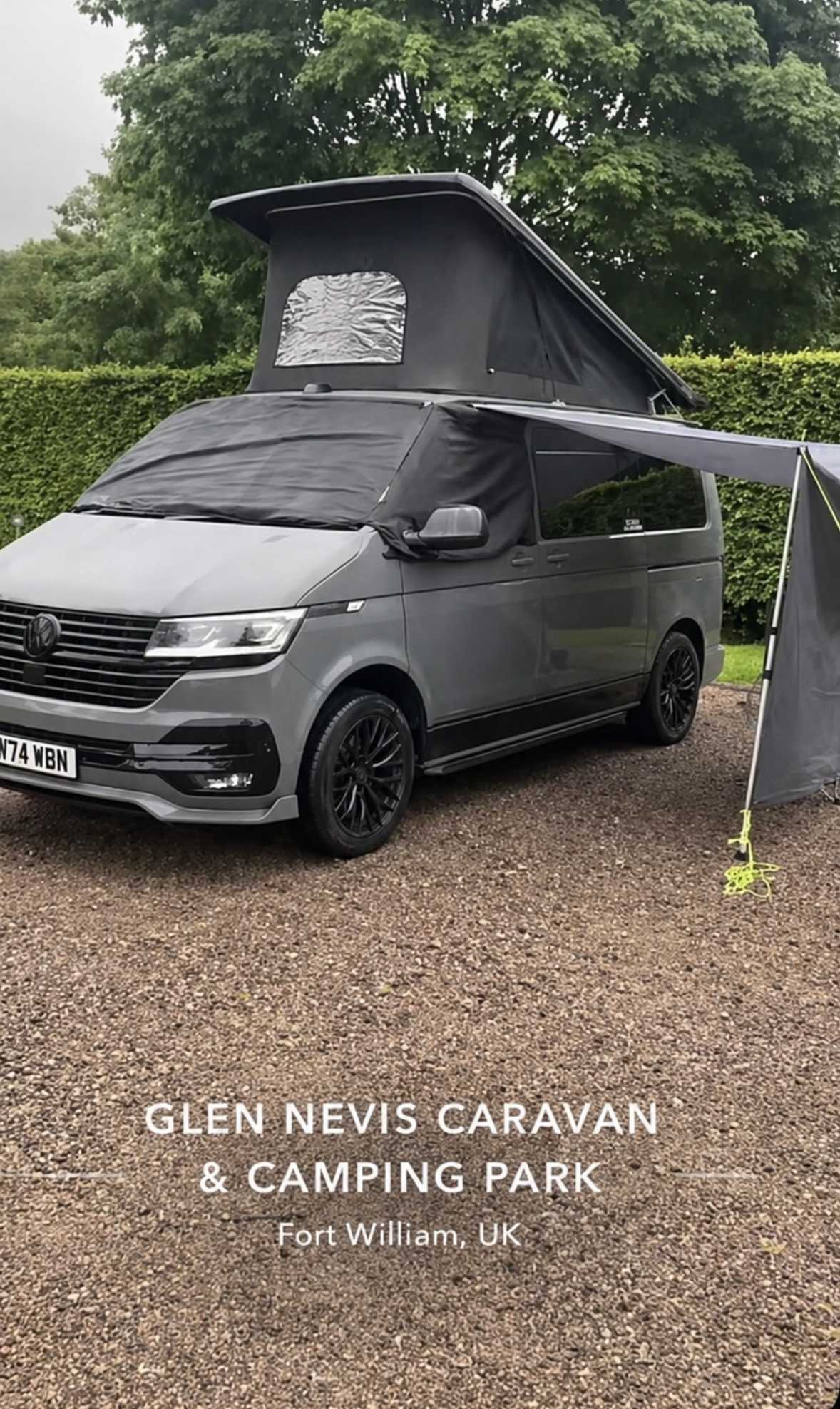 A VW T6 Campervan called Woody and for hire in Cockermouth, Cumbria
