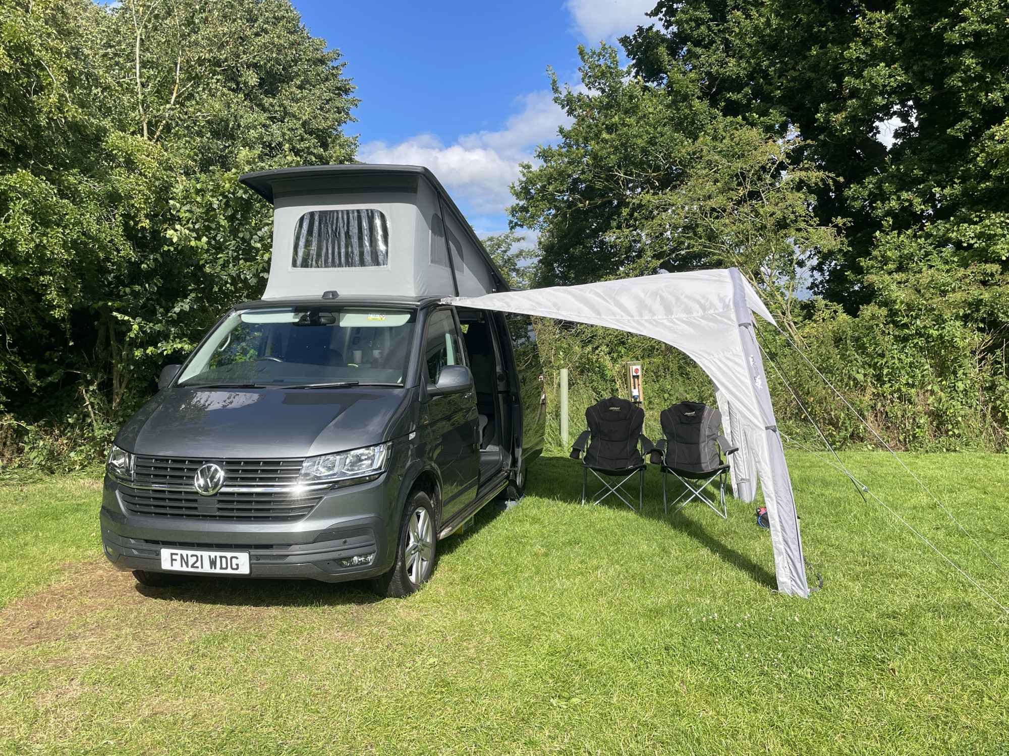 A VW T6 Campervan called Otto-0225 and for hire in Newbury (Berkshire - Hampshire Boarder), Hampshire