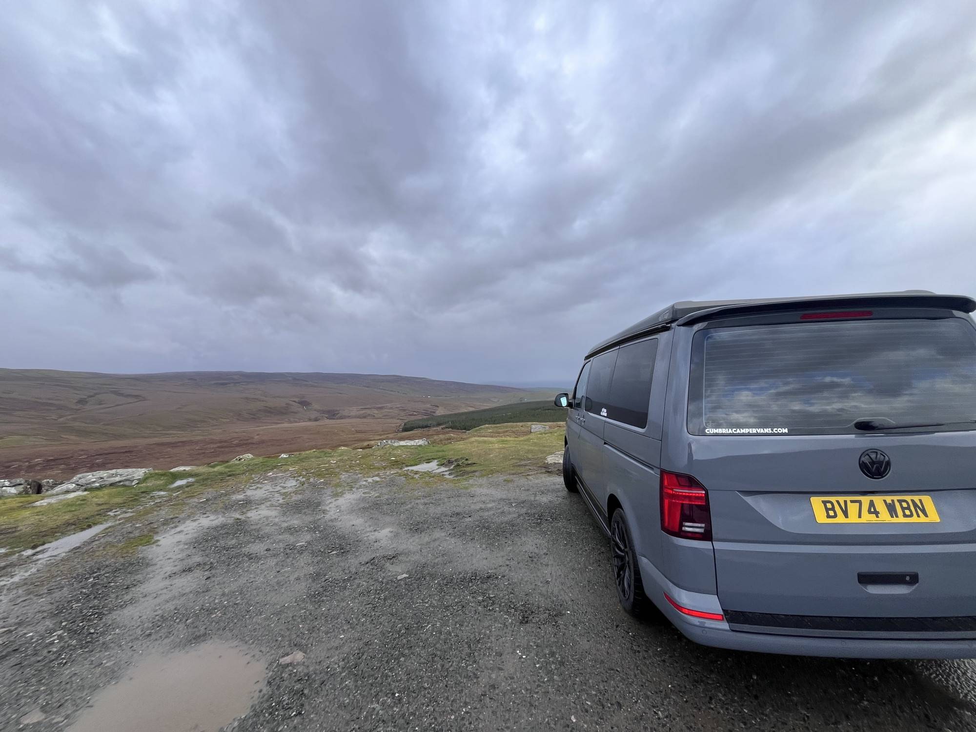 A VW T6 campervan called Woody and for hire in Cockermouth, Cumbria