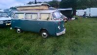 A Other Campervan called wynnie-1978-1219 and The Bug at Glasto for hire in Bryn, Greater Manchester