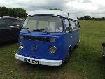 A VW T2 Classic Campervan called Blu-0720 and At the races for hire 