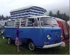 A VW T2 Classic Campervan called Bluebell-The-Camper and Camping at the Brecon Beacons for hire in Cronton, Cheshire