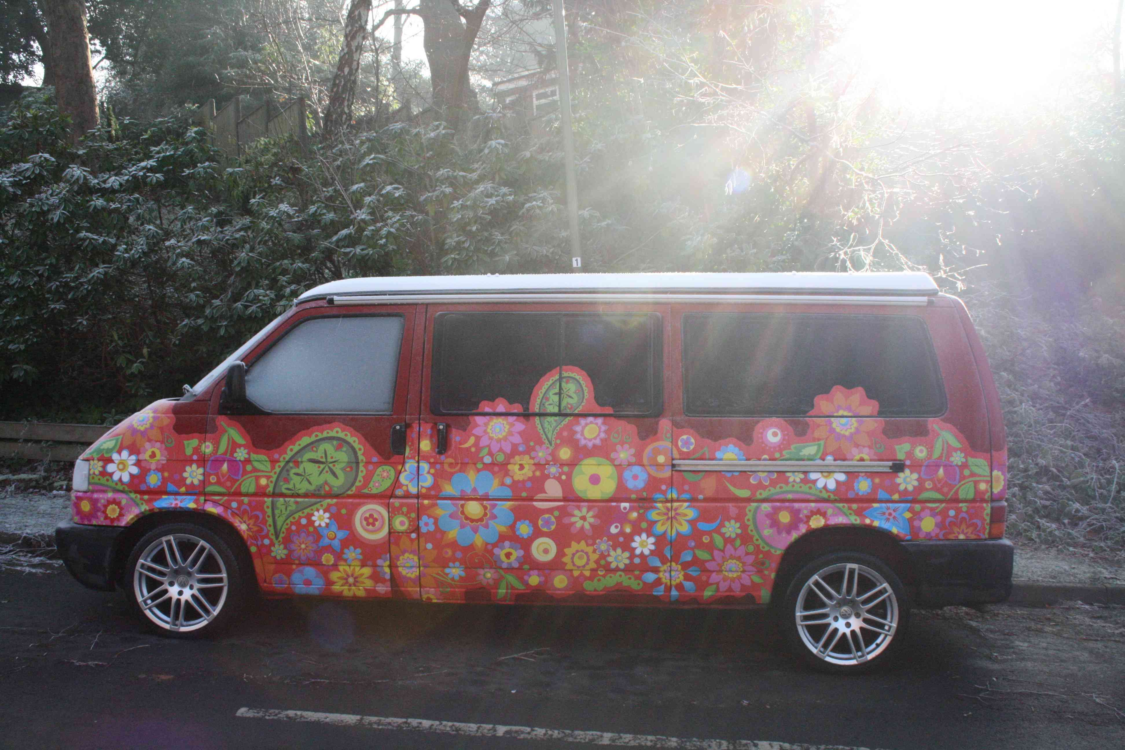 A VW T4 Campervan called Poppy and for hire in Woking, Surrey