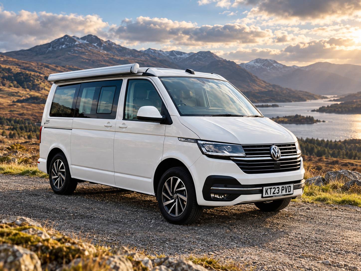 A VW T6 California Campervan called Maggie and for hire in Glasgow, Glasgow