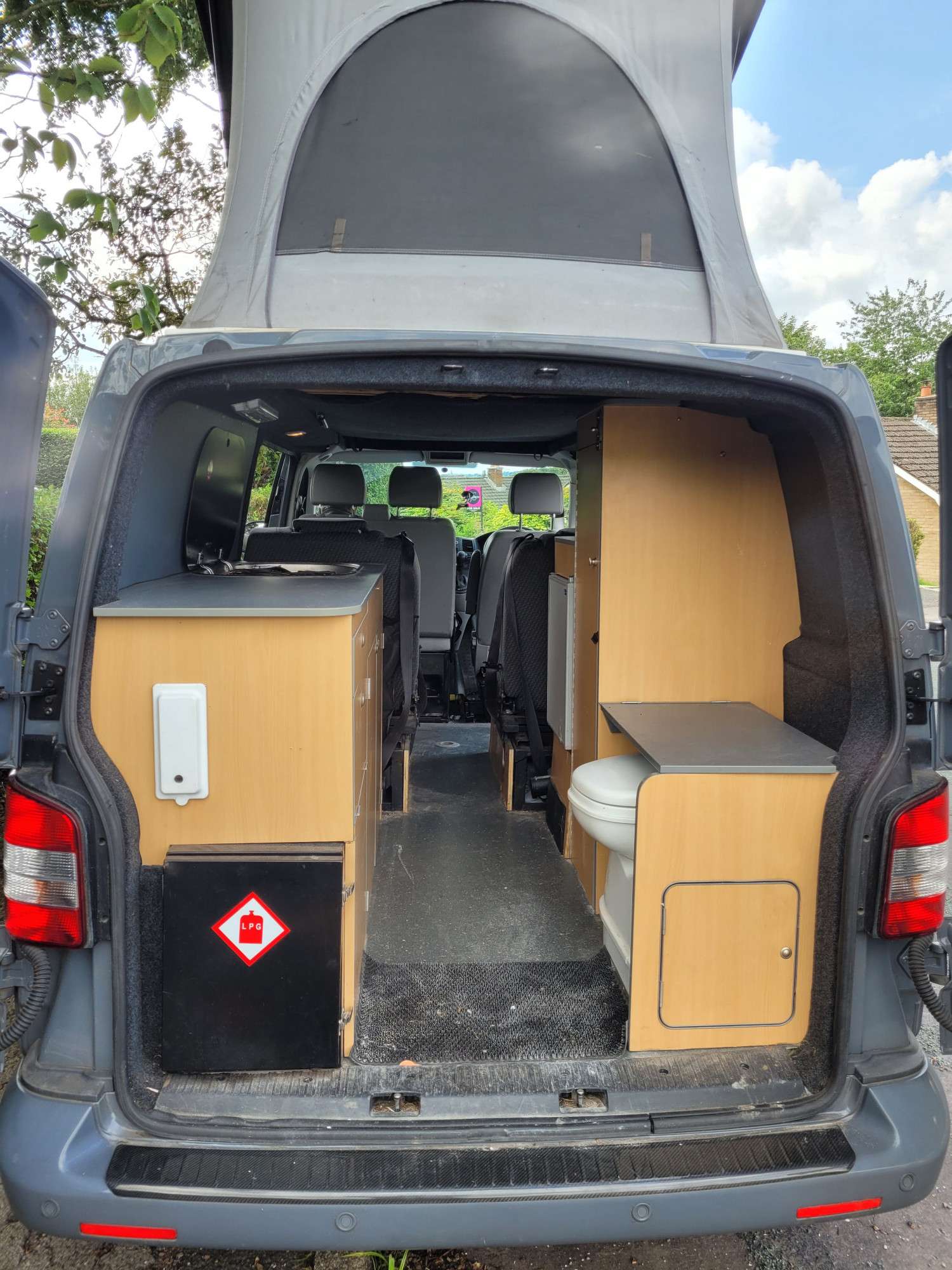 A VW T5 Campervan called Grey-Wolf and for hire in Oldham, Lancashire