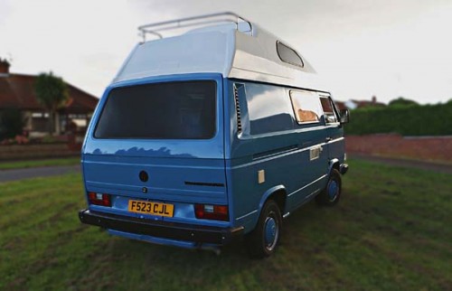 A VW T3 Campervan called Abbie and Back view for hire in Hingham, Norfolk