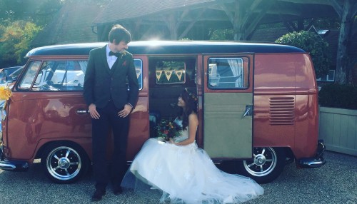 A VW T1 Splitscreen Campervan called Gino and Gaynes Park for hire in Chelmsford, Essex