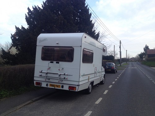 A Swift Motorhome called Suntor and Rear View for hire in Woodbridge, Suffolk