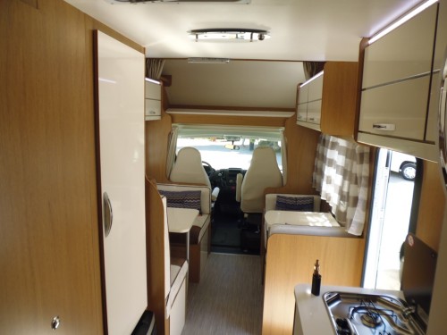 A Rimor Motorhome called Wilbur and inside front for hire in Peterborough, Cambridgeshire