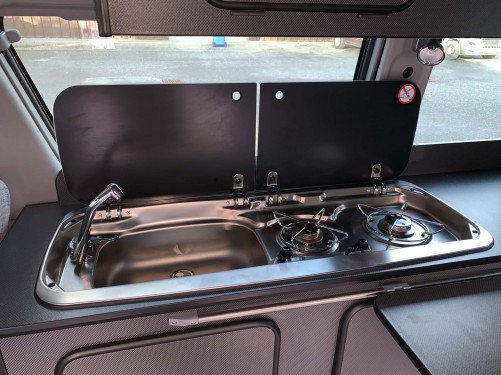 A Bongo Campervan called Silver-Bongo and Hob and sink for hire in Peterborough, Cambridgeshire