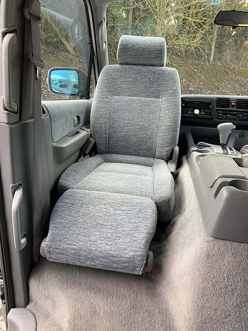 A Bongo Campervan called Silver-Bongo and Front Swival Seat for hire in Peterborough, Cambridgeshire