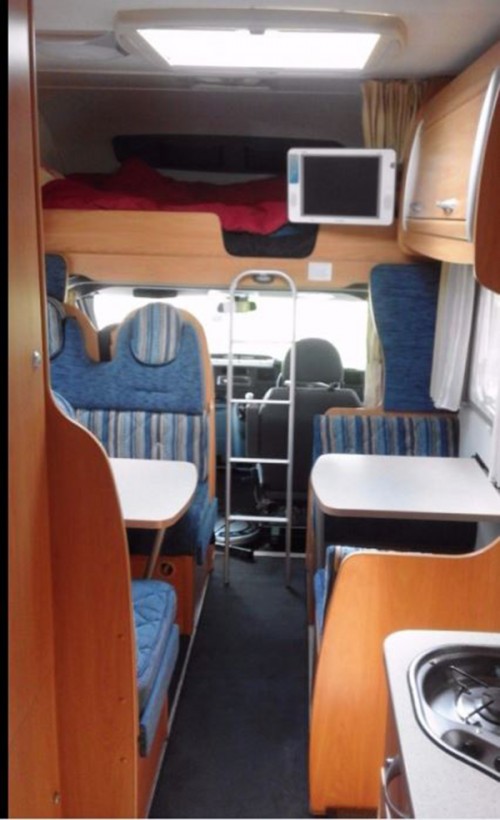 A OverCab Motorhome called Chausson09 and Interior for hire in Woodbridge, Suffolk