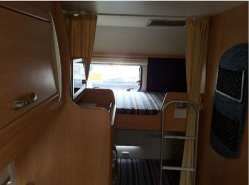 A OverCab Motorhome called Chausson09 and Bunk Bed for hire in Woodbridge, Suffolk