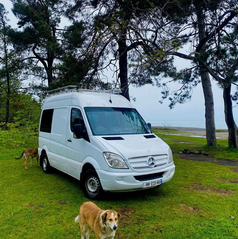 A VW T4 Campervan called Woody-Georgia and for hire in Batumi, Georgia