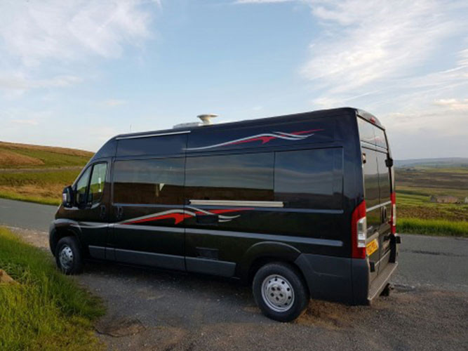A Citroen Campervan called Relay and for hire in Rochdale, Lancashire