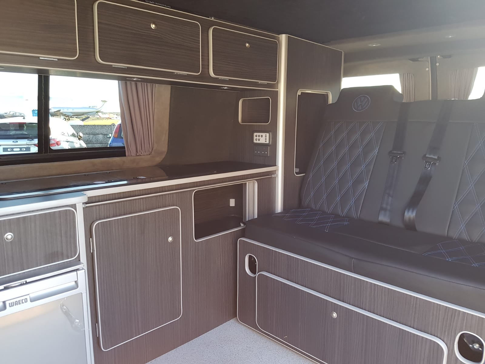 A VW T6 Campervan called Little-Lottie and for hire in Effingham, Surrey