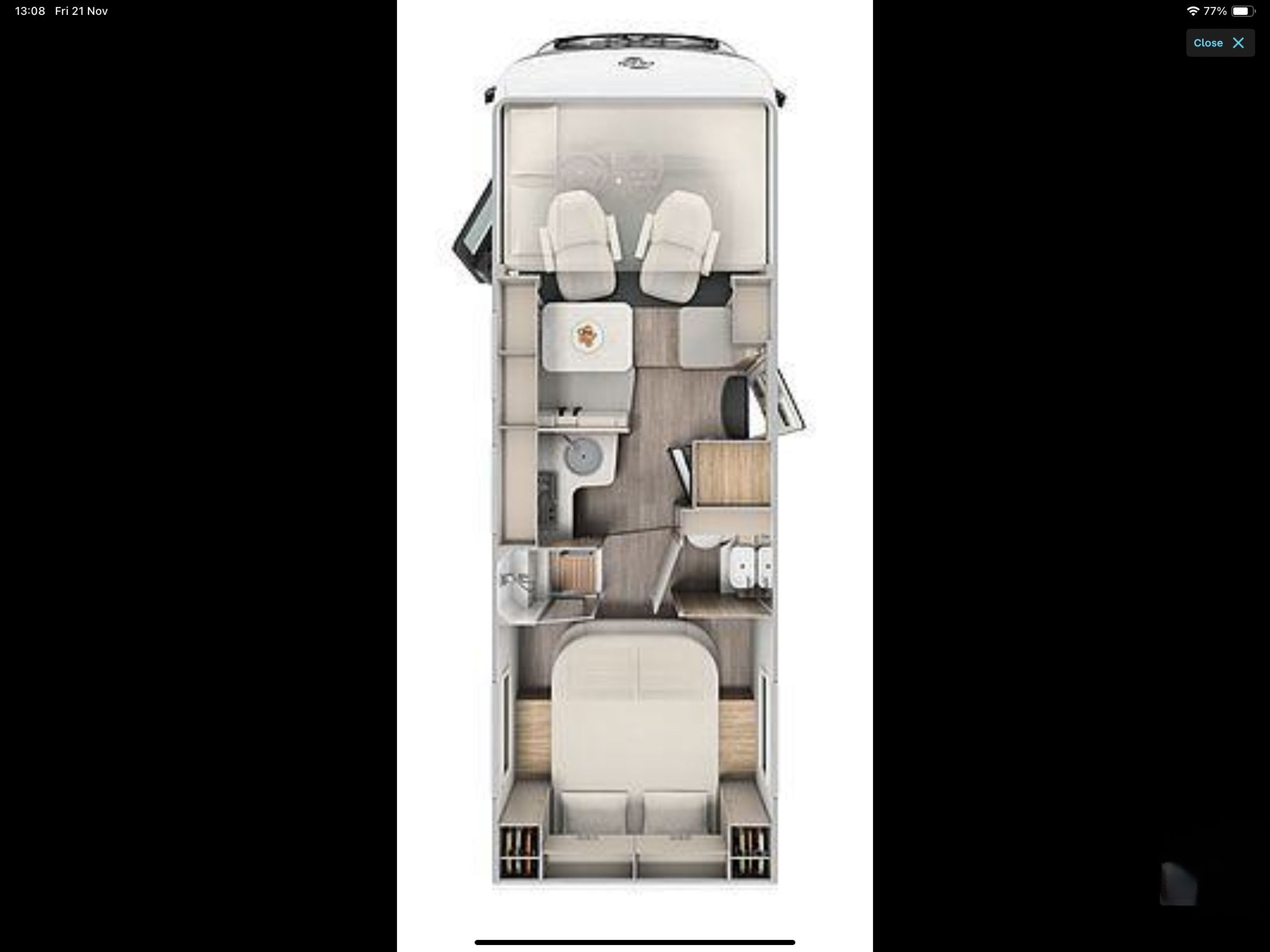 A A-Class Motorhome called Goldie and for hire in Haverhill, England