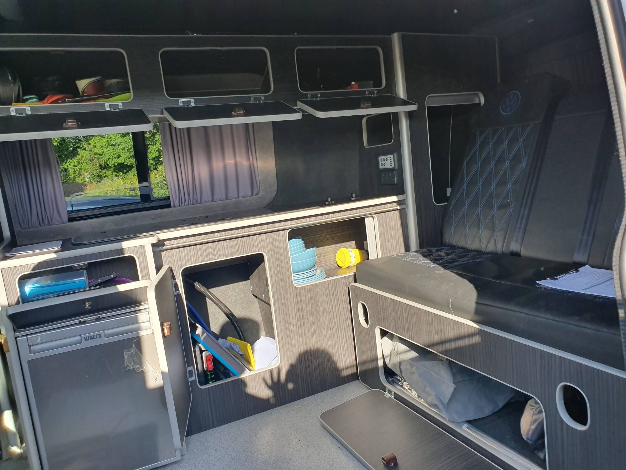 A VW T6 Campervan called Little-Lottie and for hire in Effingham, Surrey
