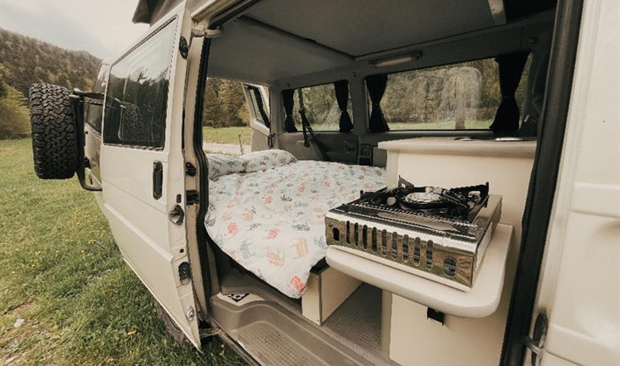 A VW T5 Campervan called Mate and for hire in Ljubljana, Croatia