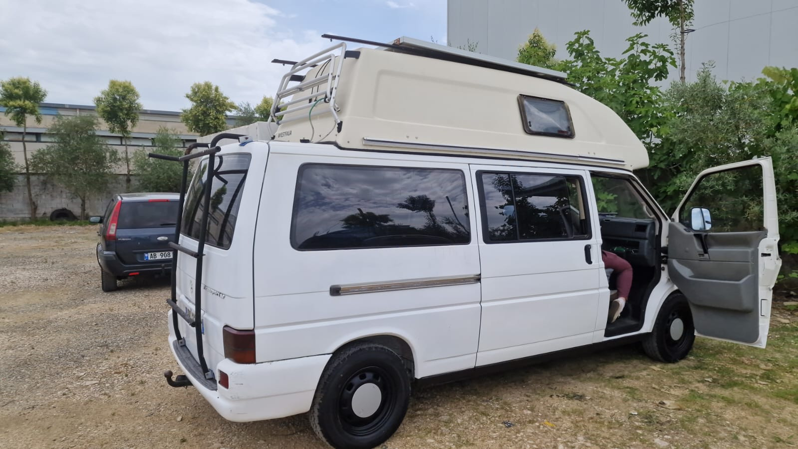 A VW T4 Campervan called Blanca and for hire in Tirana, Albania