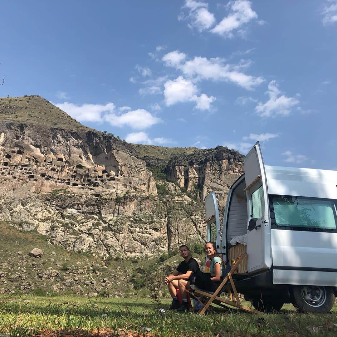 A Ford Campervan called Family and for hire in Kutaisi , Georgia