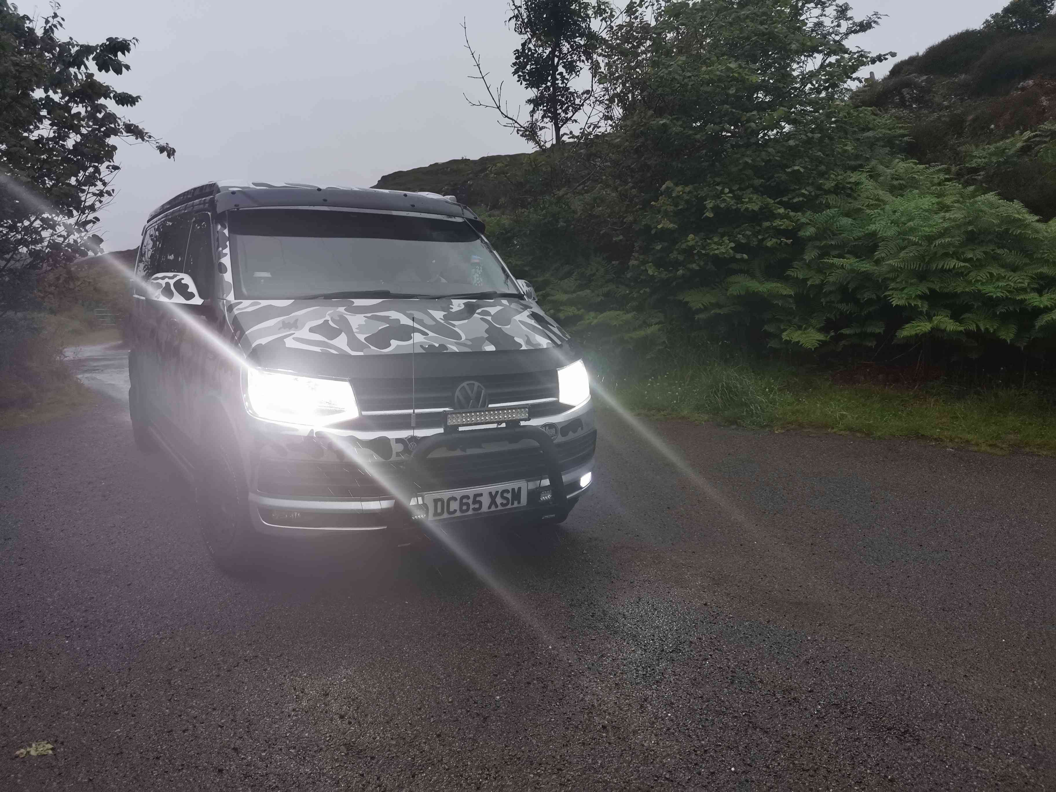 A VW T6 Campervan called Angus and for hire 