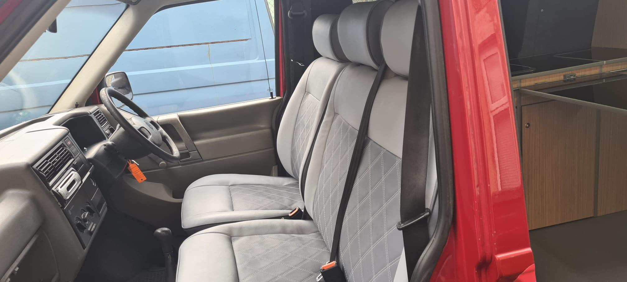 A VW T4 Campervan called Poppy and for hire in Woking, Surrey