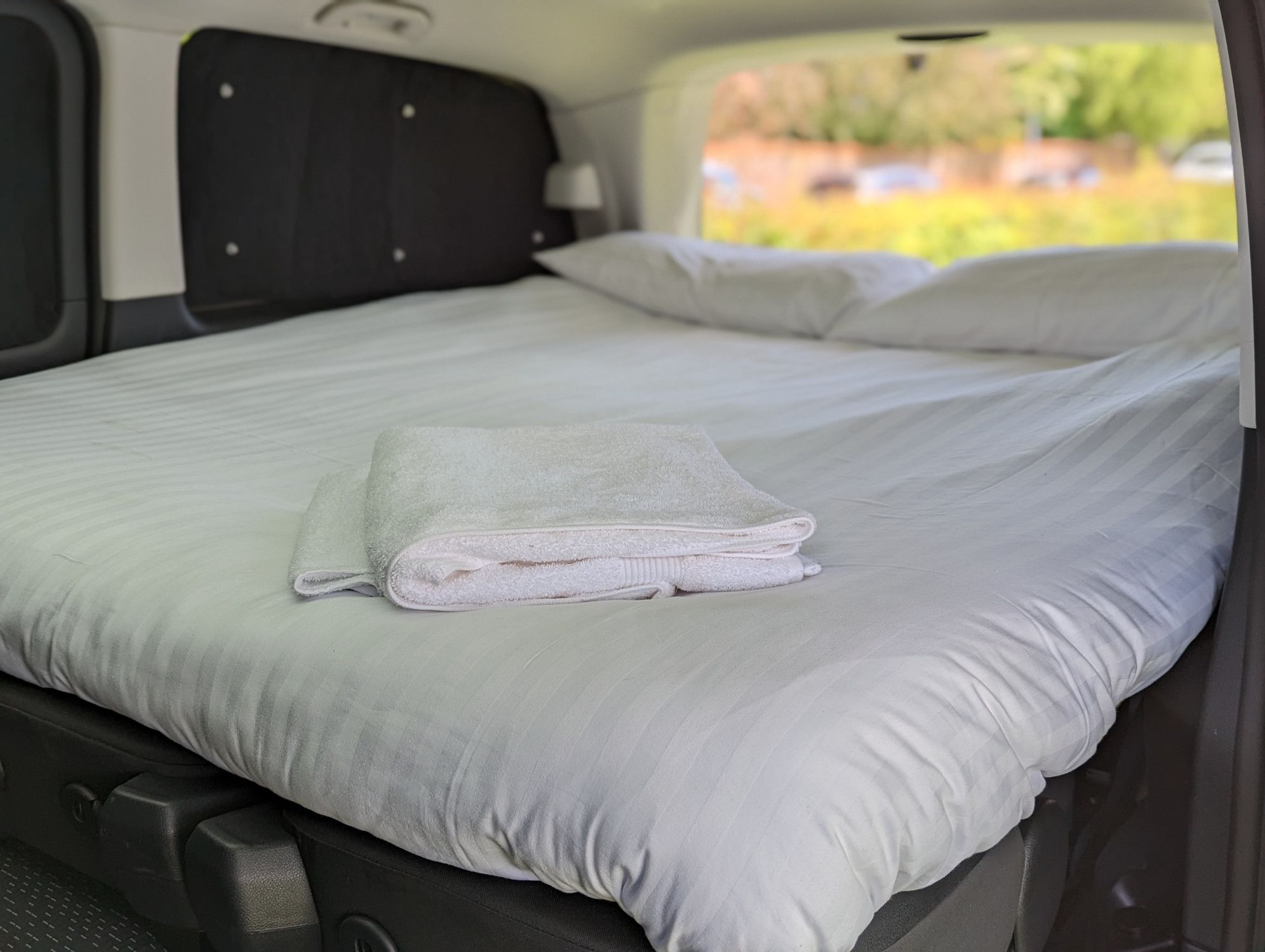 A Mercedes Campervan called Festivan and for hire in Huntingdon, Cambridgeshire