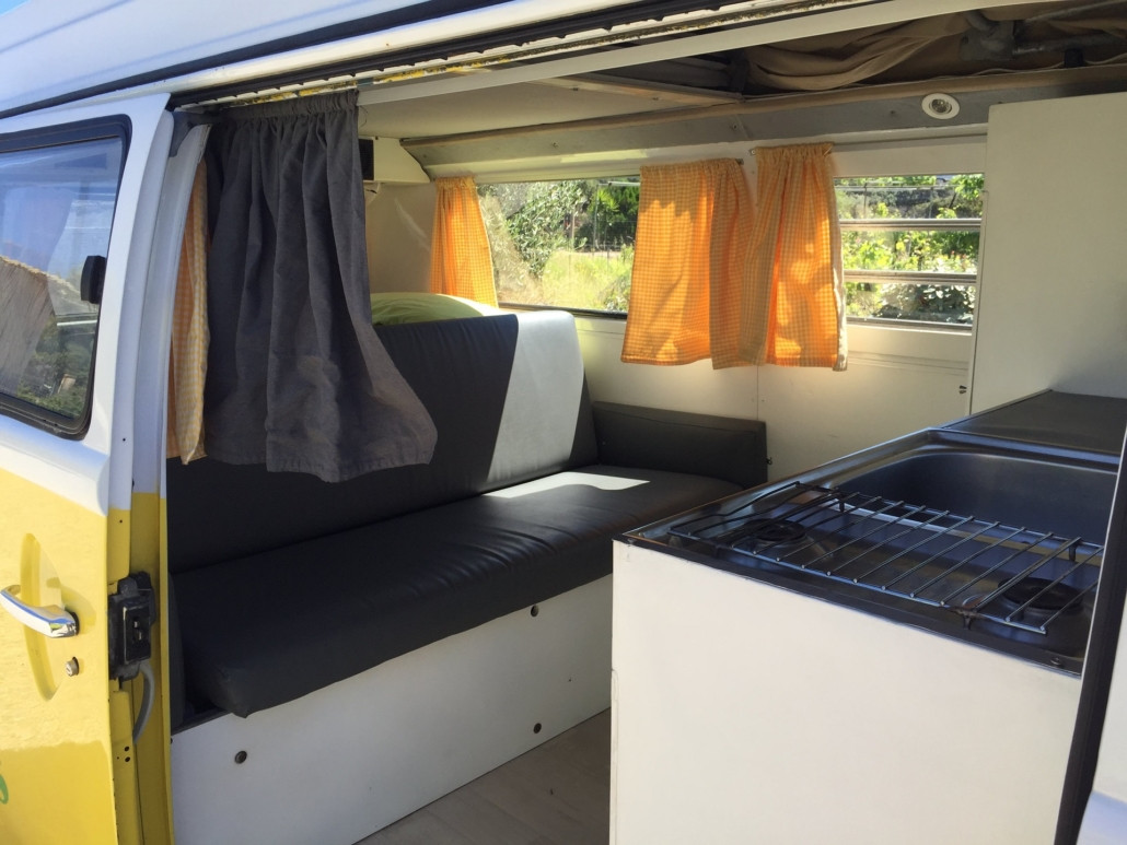 A VW T2 Classic Campervan called Charlie-75 and for hire in Sassari, Italy
