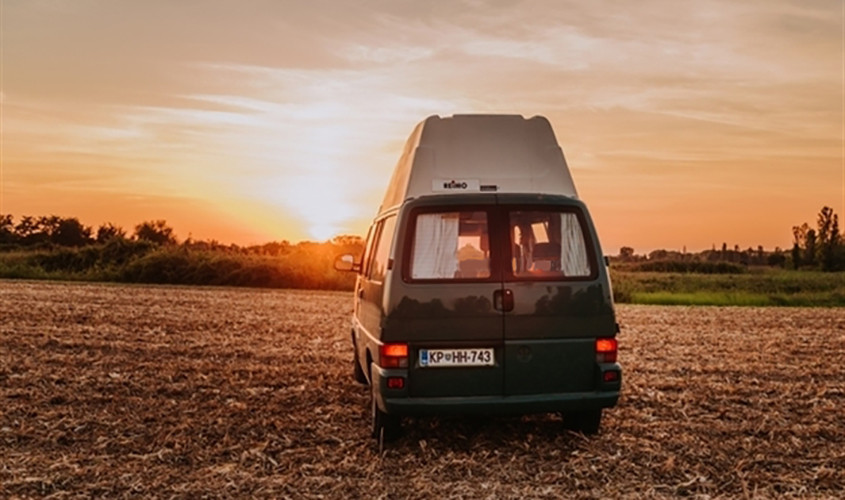 A VW T4 Campervan called Triglav and for hire in Ljubljana, Slovenia