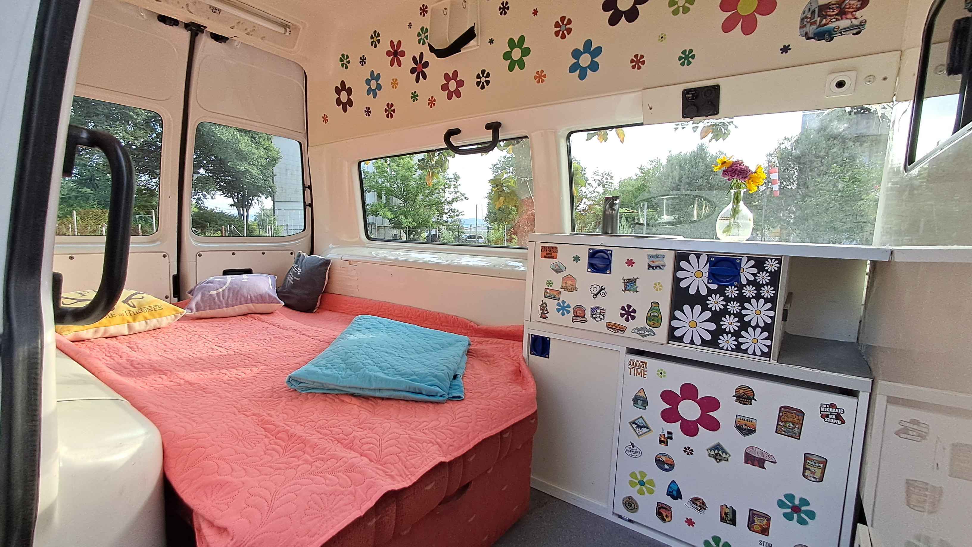 A VW T5 Campervan called Pink-Panter and for hire in Podgorica, Montenegro
