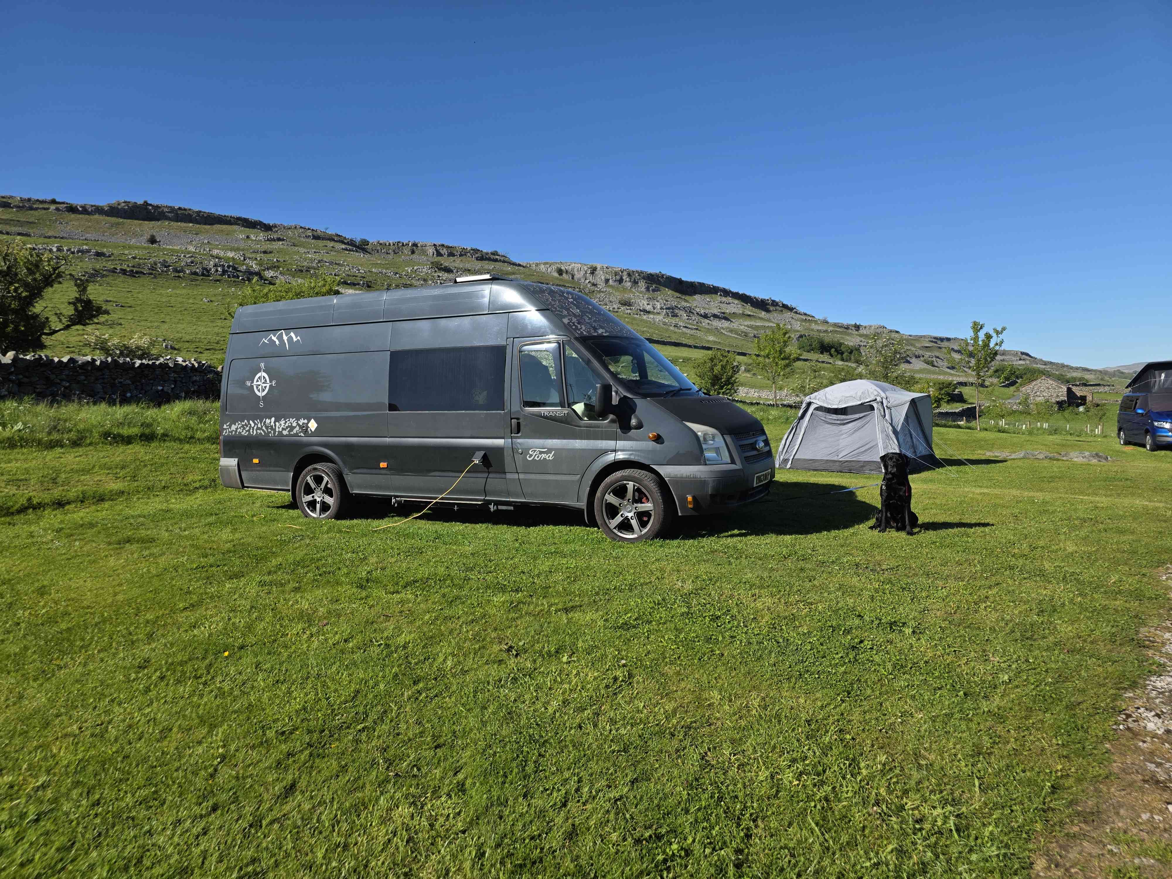 A Ford Campervan called Ford-Transit-T-LWB and for hire in Huddersfield, West Yorkshire