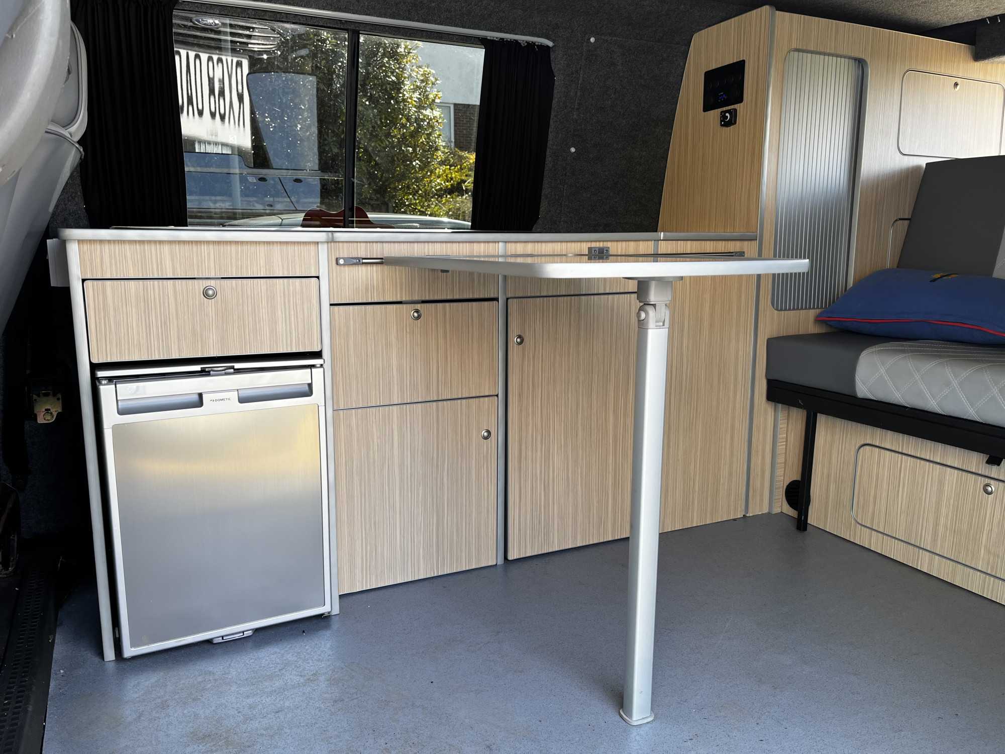 A VW T4 Campervan called Poppy and for hire in Woking, Surrey