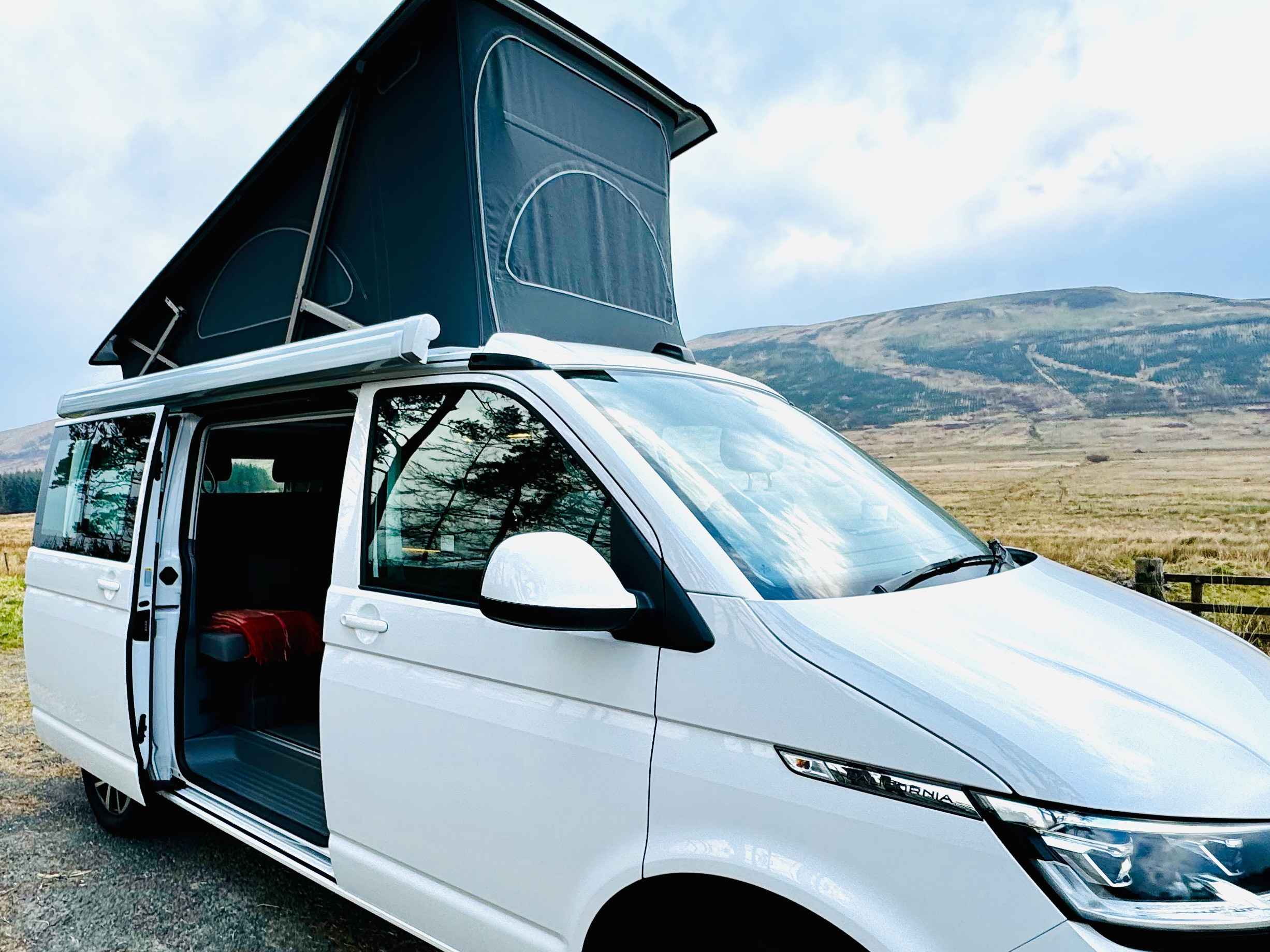 A VW T6 California Campervan called Maggie and for hire in Glasgow, Glasgow