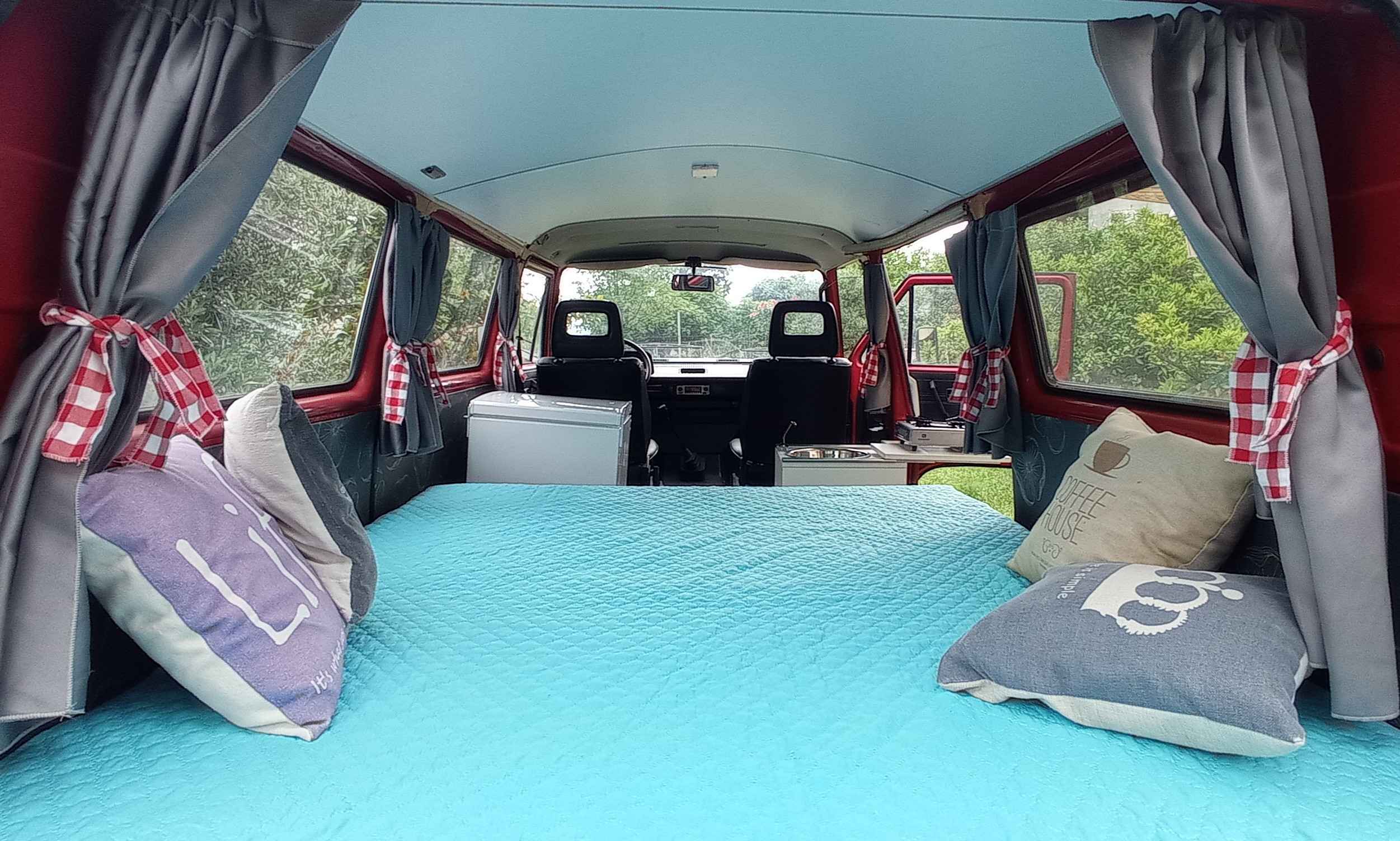 A VW T3 Campervan called Road-Runner and for hire in Podgorica, Montenegro