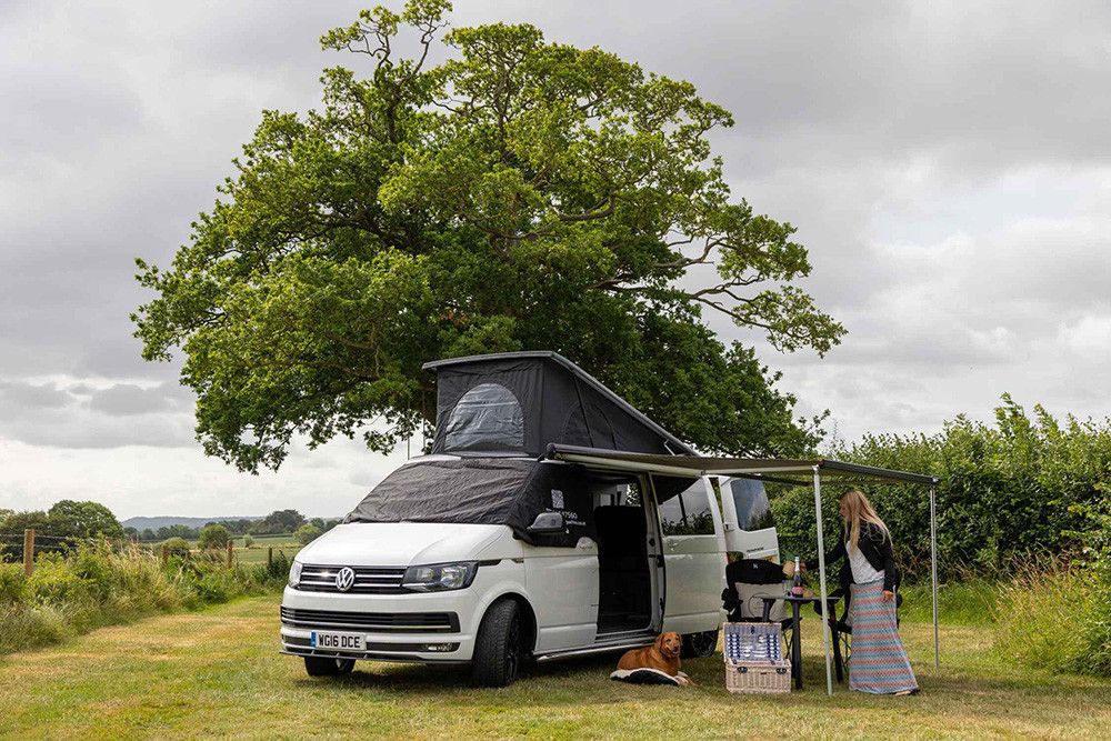 A VW T6 Campervan called Cooper and for hire in Taunton, Somerset