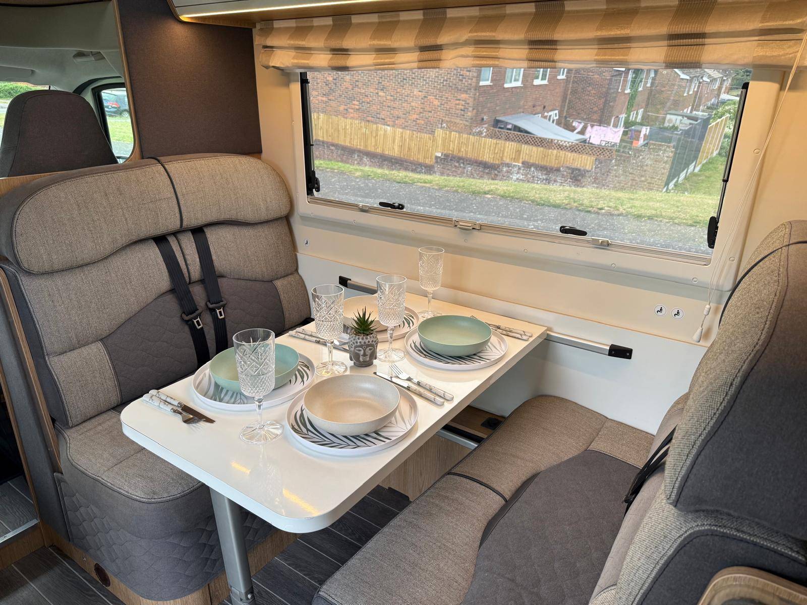 A OverCab Motorhome called Sabrina and for hire 